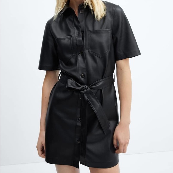 NWT! Vegan leather dress - Picture 4 of 4